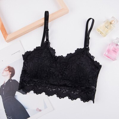 summer lace tube top beauty back wrap bra