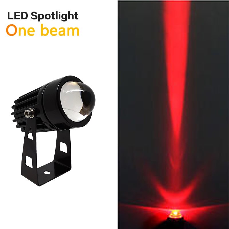 Outdoor LED Wall spotlight 9W 12W landscape Lighting 220V Red Green Blue RGB Wall light IP66 Waterproof one beam lights: Red / 11-15W