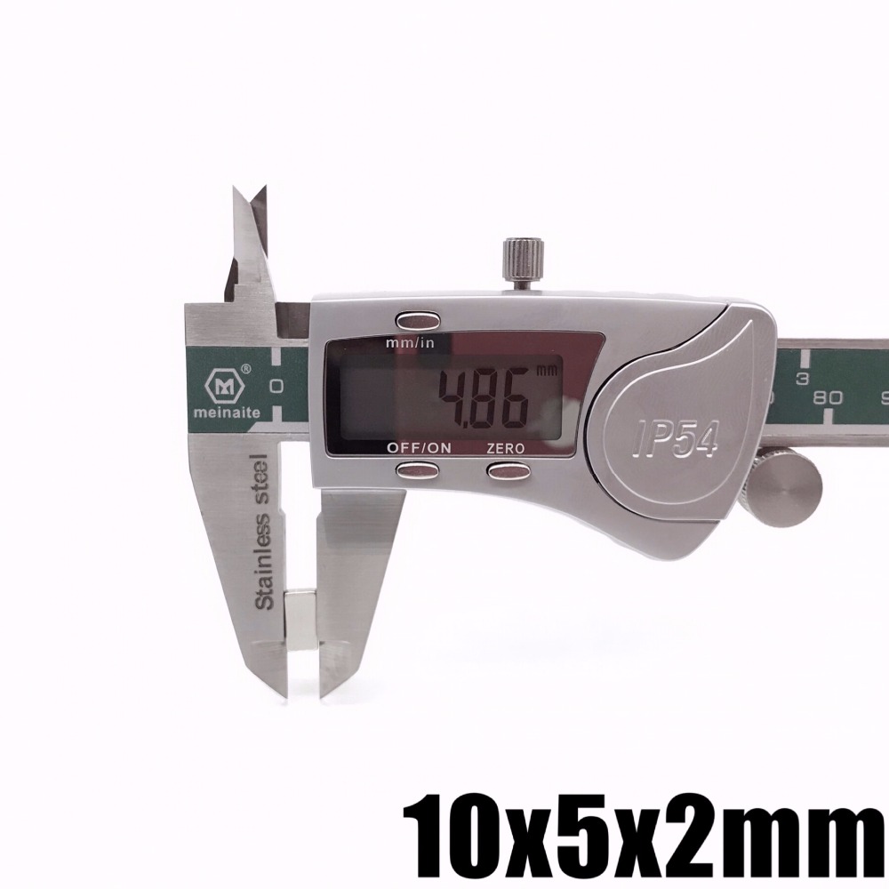 20/50/100/200 teile/los N35 Rechteckigen magneten f 10x5x2mm Super Starke neodym Magnet 10*5*2mm NdFeB Magnet 10mm x 5mm x 2mm