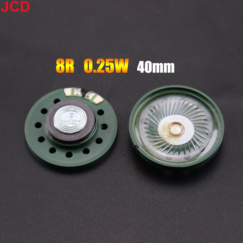 JCD 1pcs 8 /16 / 32Ohm 0.25W 0.5W Ultra-thin Doorbell horn Toy-car horn 8R 16R 32R 20 21 23 27 29 36 40 mm Diameter Speaker: black