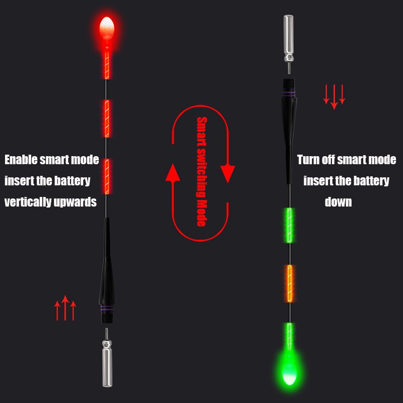 Smart Fishing Electronic Light-emitting LED Float Ice Fishing Short Carp Light In The Night Fishing Tackle Accessories 2022