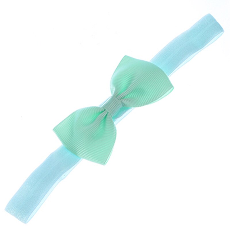 10pcs/lot kids Small Bow Tie Headband DIY Grosgrain Ribbon Bow Elastic Hair Bands Hair Accessories