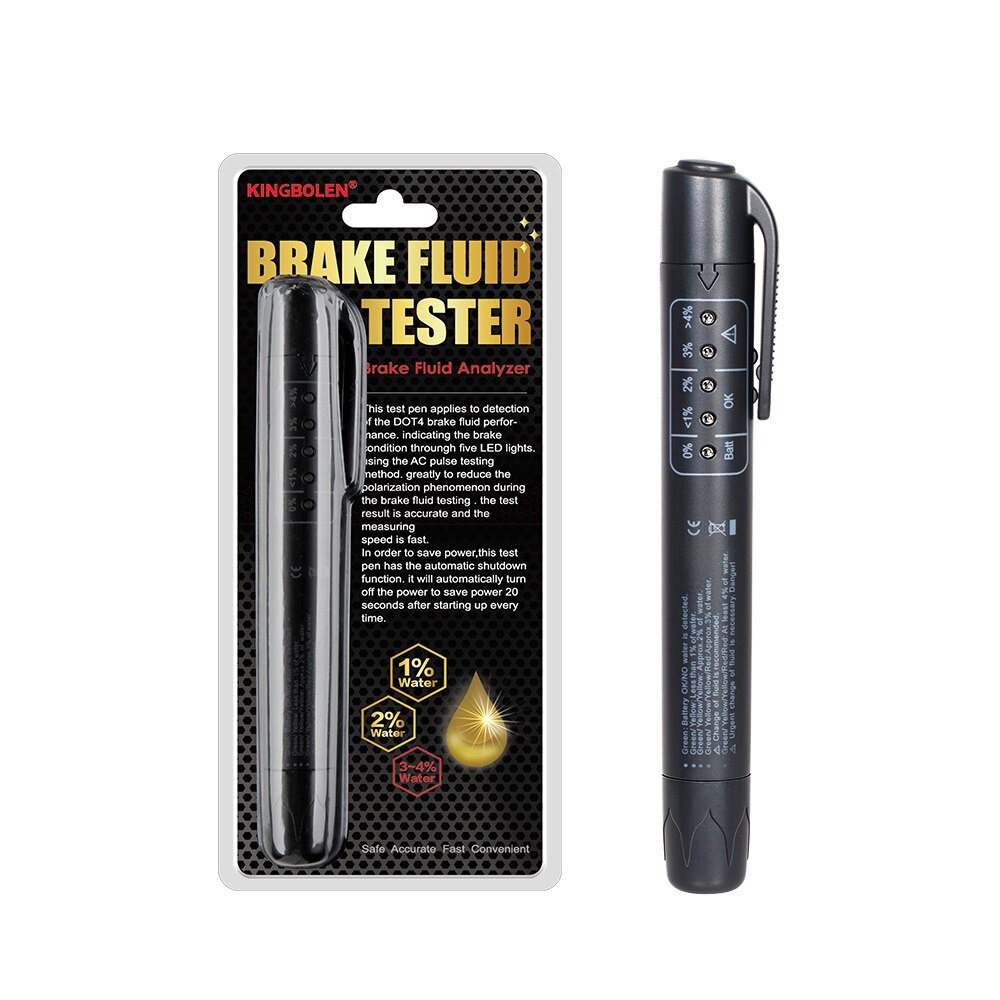 Remvloeistof Liquid Tester Pen Met 5 Led Auto Auto Diagnostic Tool Mini Remvloeistof Tester Voor DOT3/DOT4 code Reader Scanner: Type 1