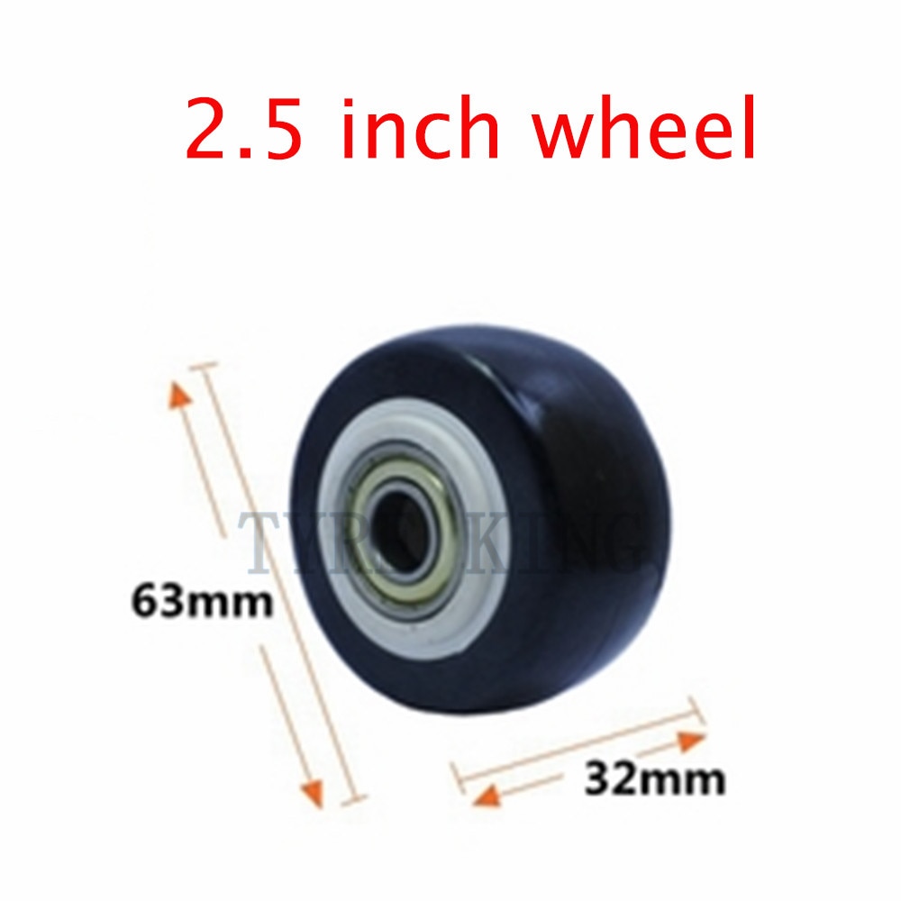 Various Sizes Universal Wheel 2.5 Inch 3" 4 "5" PVC Single Wheel for Trolley Pull Cart