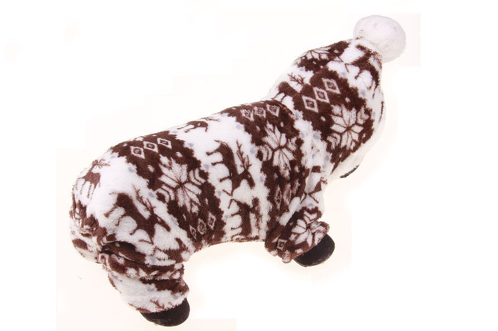 Manteaux de noël pour chiens | Pull pour chiot chat, vêtements chauds, pull-over, tricot, Costume à capuche,: coffee / XXL