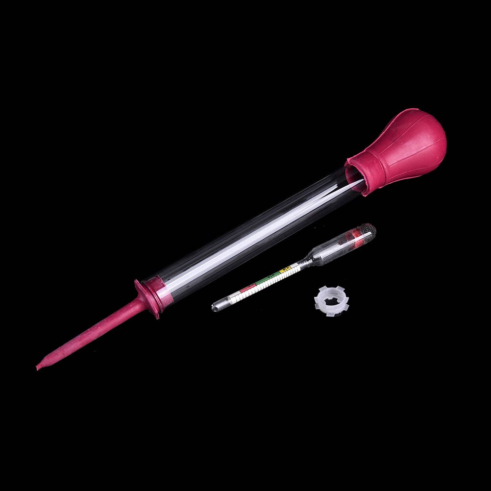 1 stk elektrisk densitetsmåler batteri hydrometer tester elektrisk graviditetssugning 1.10-1.30 batteri god