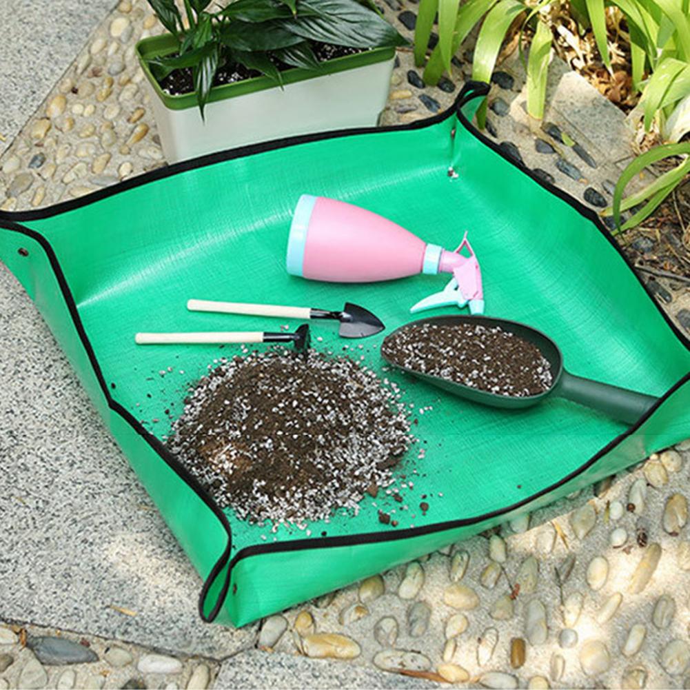 1PCS Plant Repotting Square Mat Floor Carpet Practical Multifunctional Indoor Green Bonsai Succulent Potting Tarp for Plant