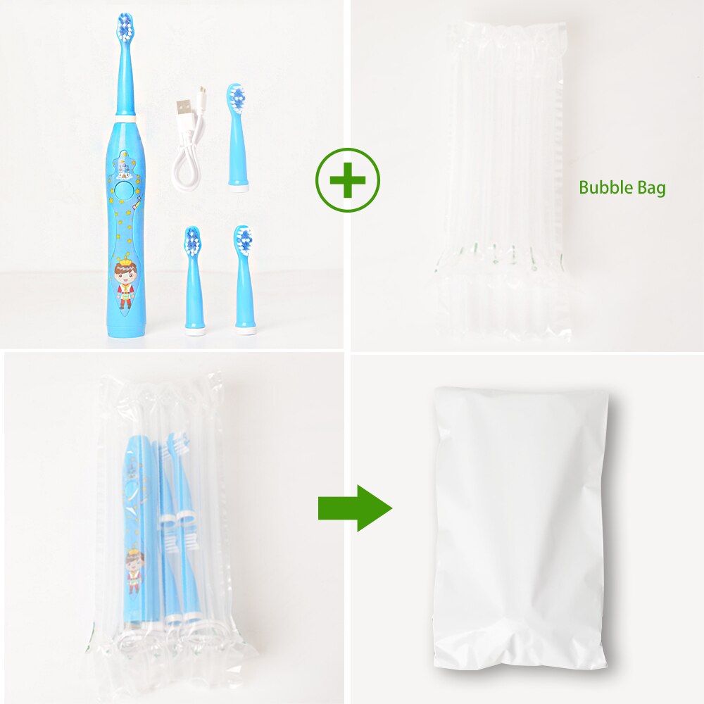 COSOUL-cepillo de dientes eléctrico sónico para niños, cepillo recargable de princesa, cartón, para niños de 3 a 12 años