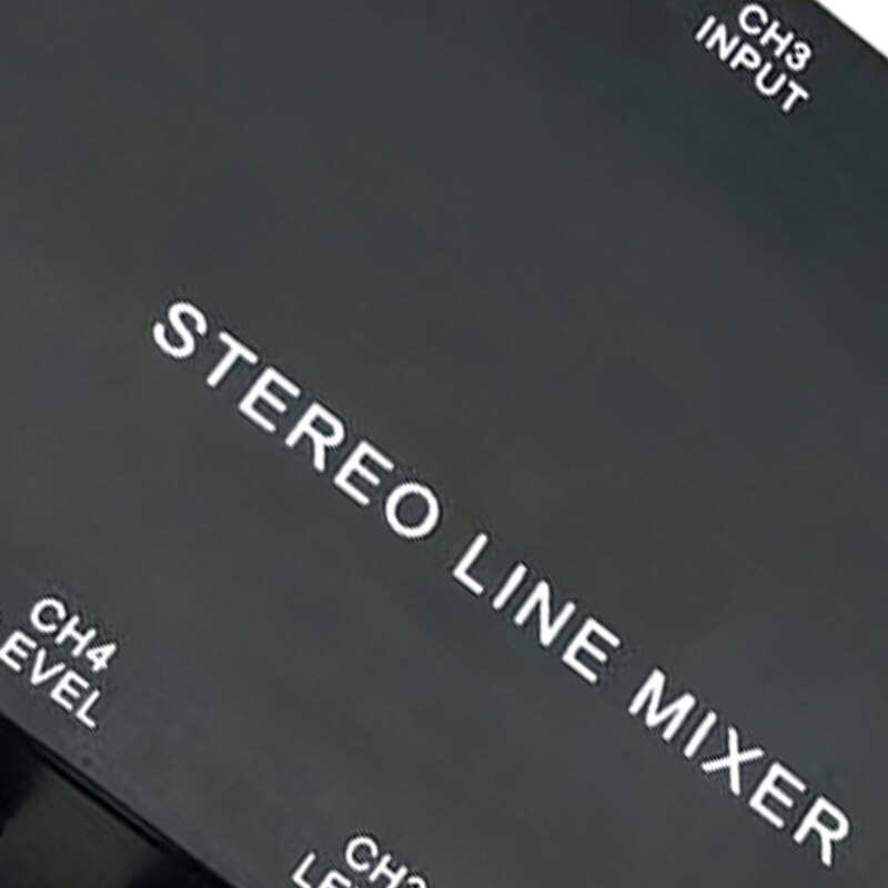 MX500 Ultra-Compact Low Noise 5 Channels Line Mixer with Power Adapter Stereo o Mixer EU Plug