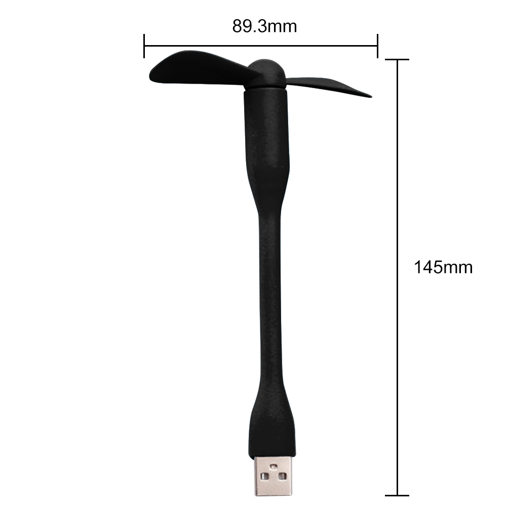 USB Small Fan Flexible Bendable Mini Fan For Power Bank Laptop PC Charger Portable Hand Cooling Fans For Computer Summer Gadgets: Orange