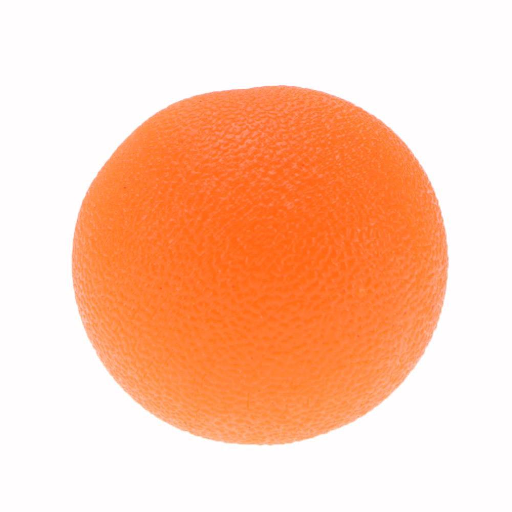 Pelota de silicona para terapia de masaje, agarre de mano de fuerza, Potencia muscular, tren de gelatina, Fitness, ejercitador de dedos: Naranja