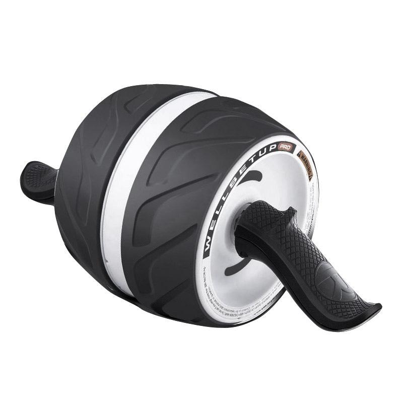 Bodybuilding AB Roller Abdomen Wheel Portable Fitness Equipment For Press Exercise Machine Gym Fitness Home Trainer Workout: white