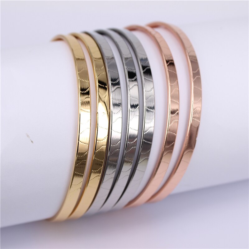 Alta qualidade 7 peças/set 2 combinações de estilo 3 cores 316l pulseira de aço inoxidável não se desvanece masculino lh585: 3 color 7pcs