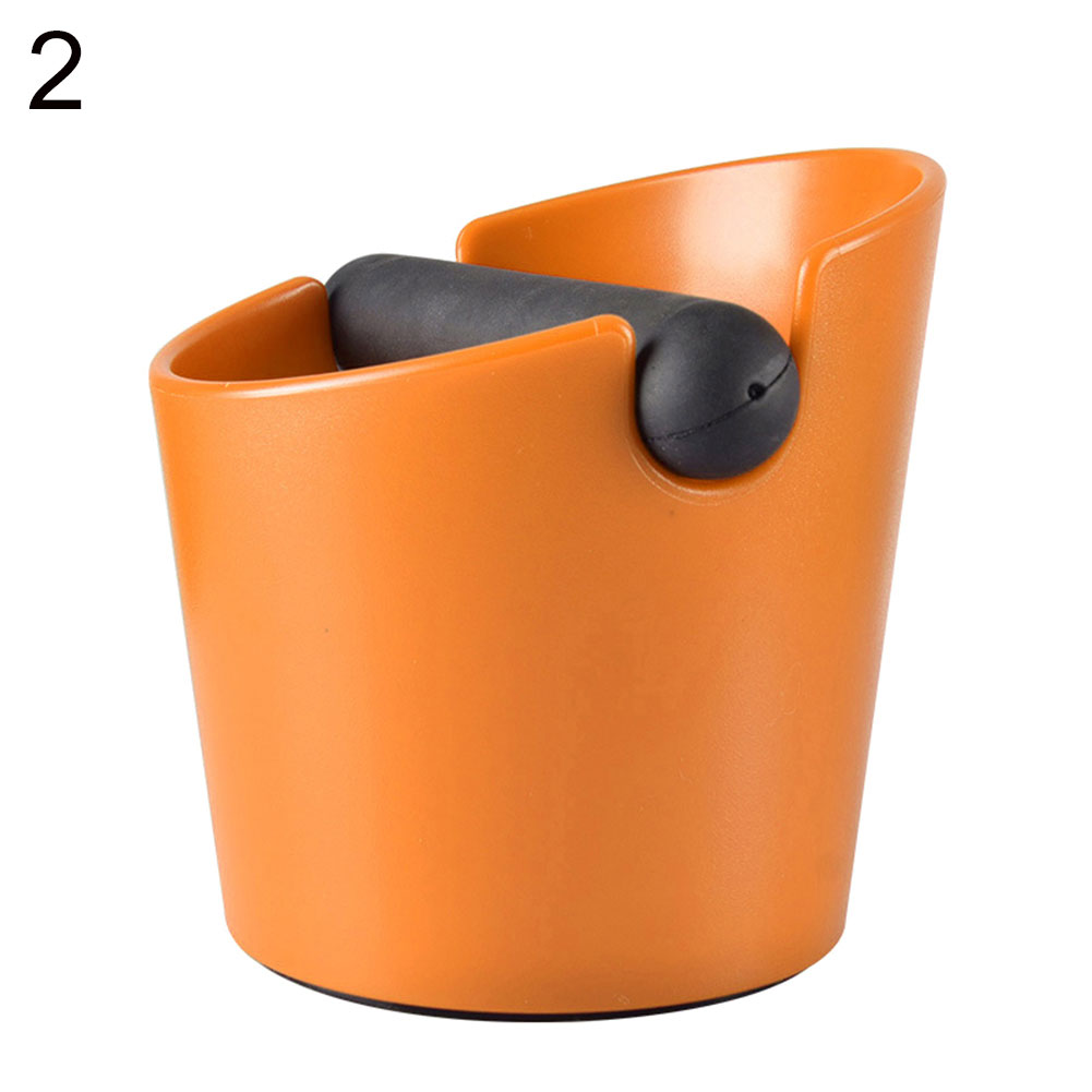 Abs Shock-Absorberende Espresso Klop Doos Anti Slip Koffie Grind Dump Bin Afvalbak Met Afneembare Klop Bar Voor barista: Orange 2