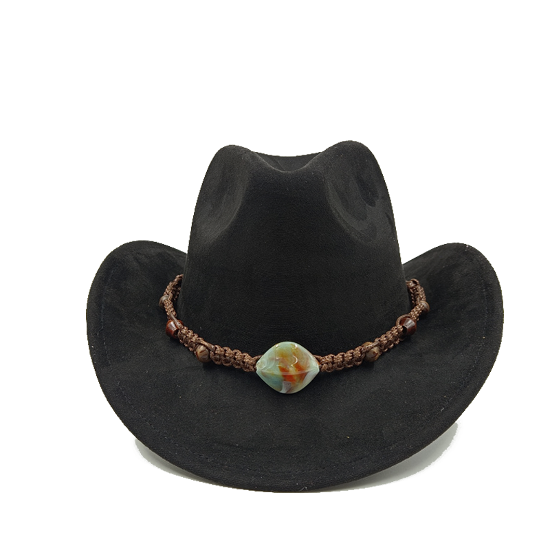 Cappello da cowboy viola nuovi accessori per cappelli da cowboy cappello da cowboy cappello in materiale scamosciato nuovo cappello da cavaliere da uomo e da donna tutto'aperto