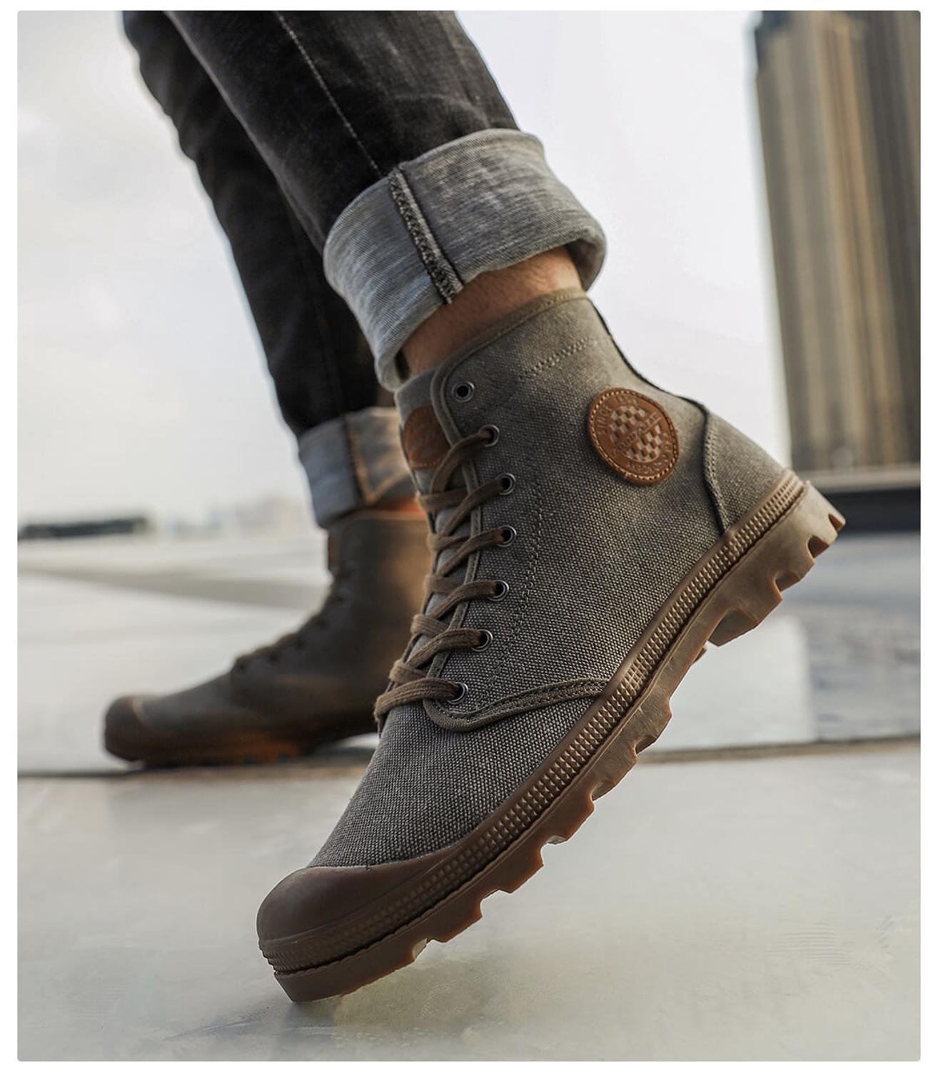 Xiaomi GOODYEAR sneakers wear-resistant work shoes fine lines male woman high-top sneakers liberation shoes outdoor shoes: brown41