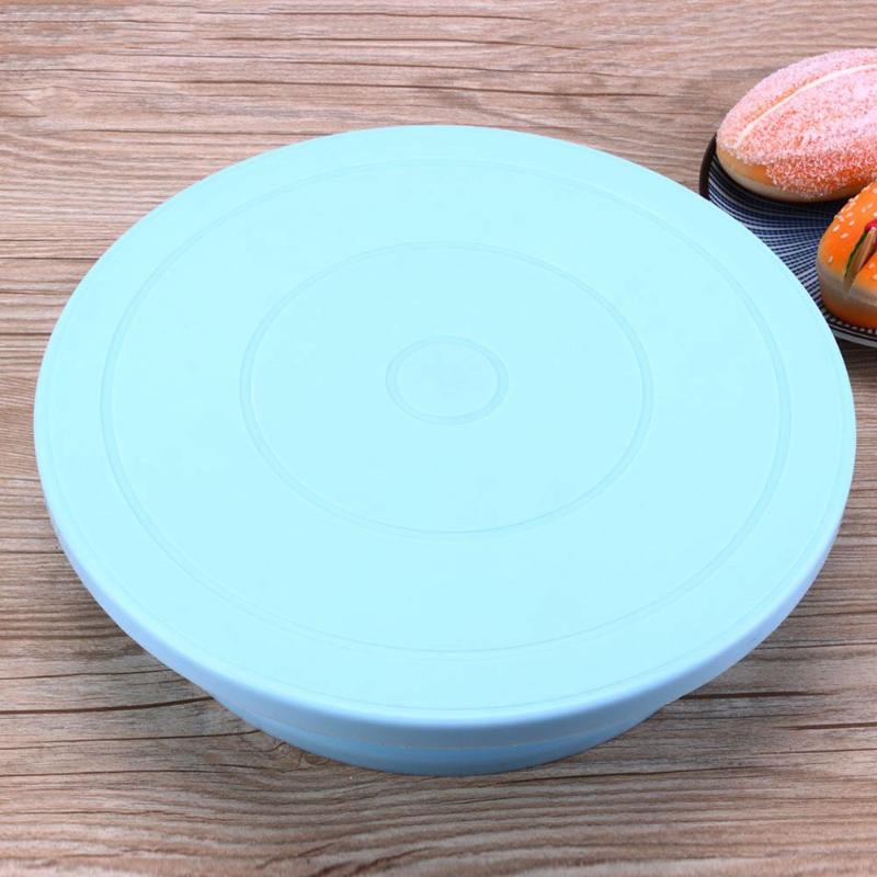 28Cm Plastic Taart Draaitafel Roterende Anti-Slip Taart Decoreren Draaitafel Taart Draaitafel Ronde Cake Stand Keuken Bakken gereedschap