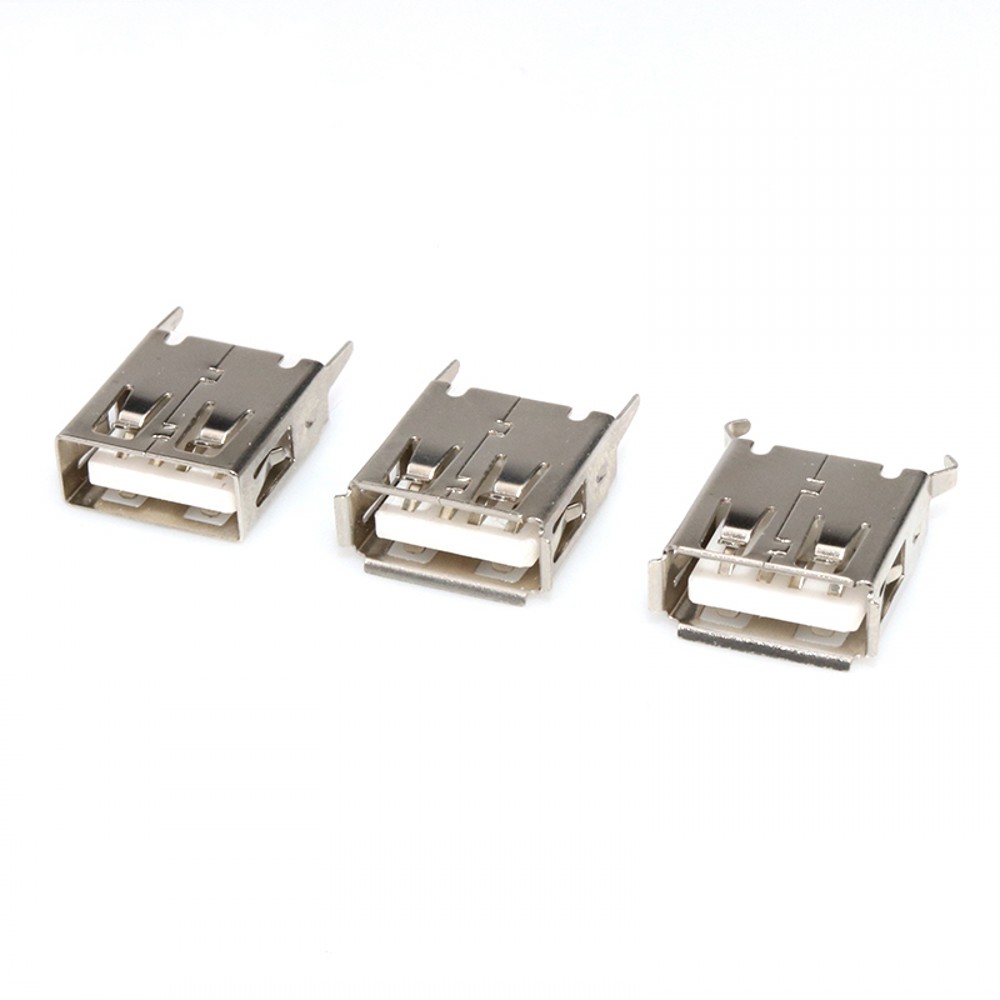 Prise USB Type A Femelle Verticale à 4 Broches, 100mm, 15mm, 180mm, 13.7mm, 17.5mm, Wild USB, 19.6 PCs, 20.5
