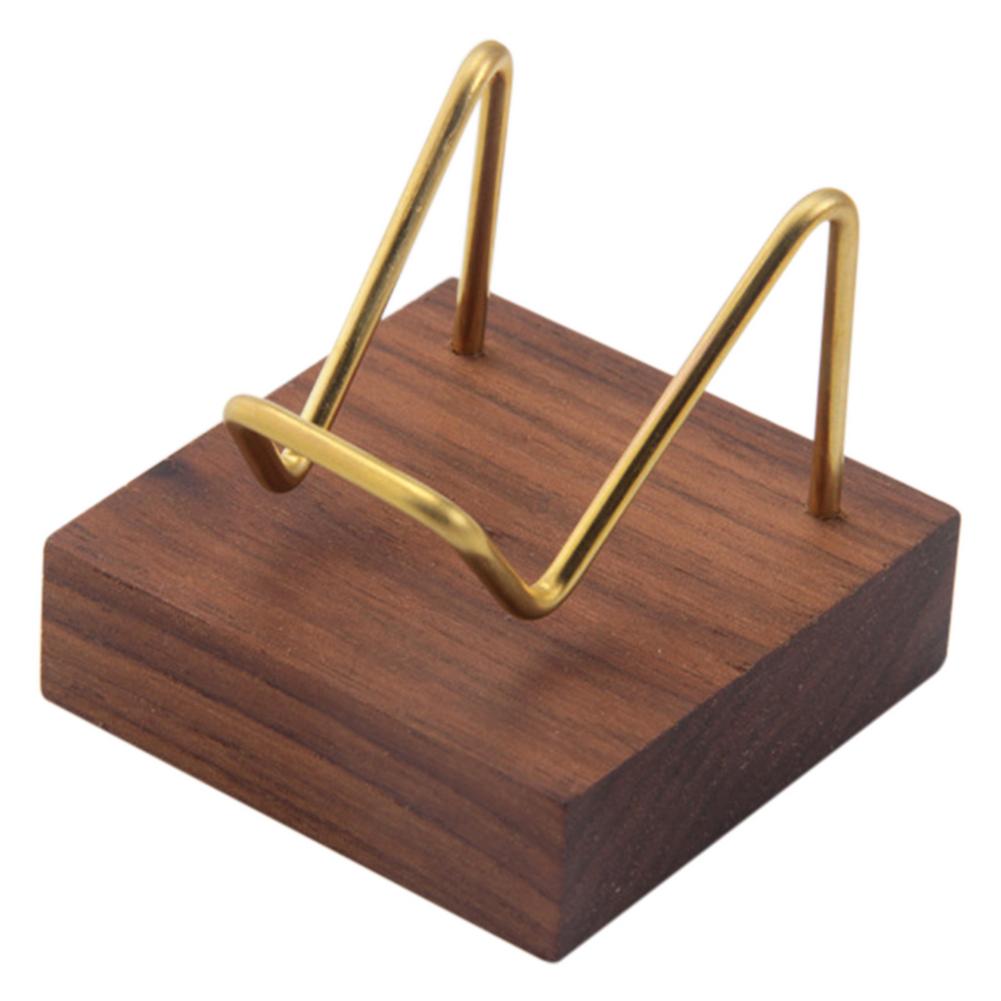 Chevalet avec bras en métal, Base en bois, présentoir pour pierres précieuses, minéraux, rochers, géode, décoration de la maison: C