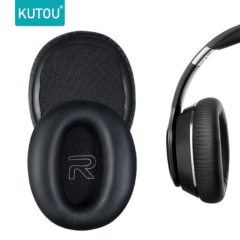 Kutou earpads para edifier w820bt fones de ouvido substituição earpads w828nb espuma almofada earmuffs acessórios se encaixam perfeitamente pele