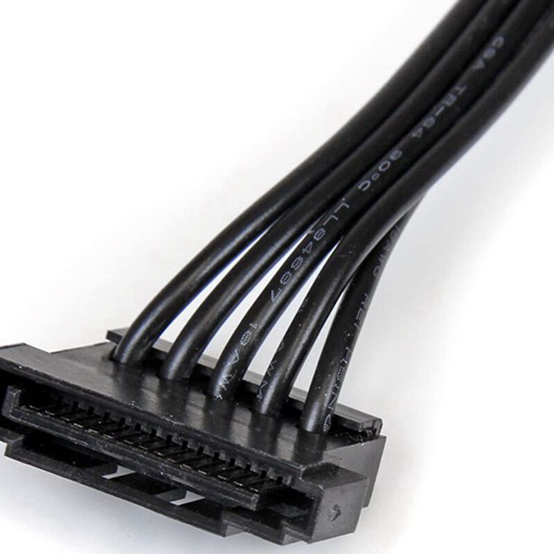 2Pcs Pcie 6Pin To 3 SATA Power Supply Cable For Seasonic Focus Plus Platinum FOCUS+ Series 850PX 750PX 650PX 550PX PSU