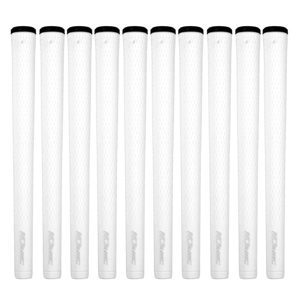 10PCS IOMIC STICKY 2.3 Golf Grips Universal Rubber Golf Grips 10 Colors Choice: White