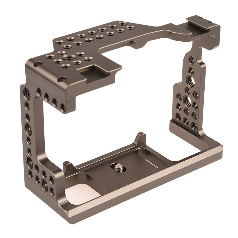 VLOGMAGIC Camera Stabilizer Cage Rig for Sony A7RIII A7M3 A7III with Cold Shoe Mount Thread Holes（Bronze)
