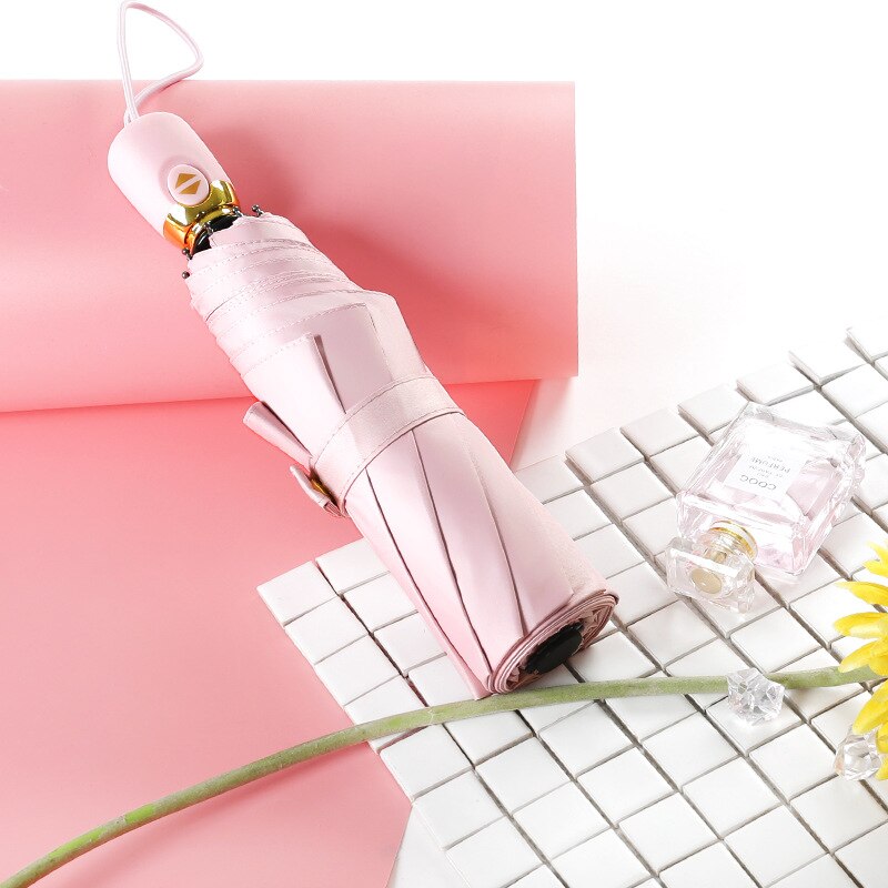 Ins Automatische Paraplu Opvouwbare Parasol Parasol Paraplu Paraplu Regen Vrouwen Strand Paraplu Mode Multi-color