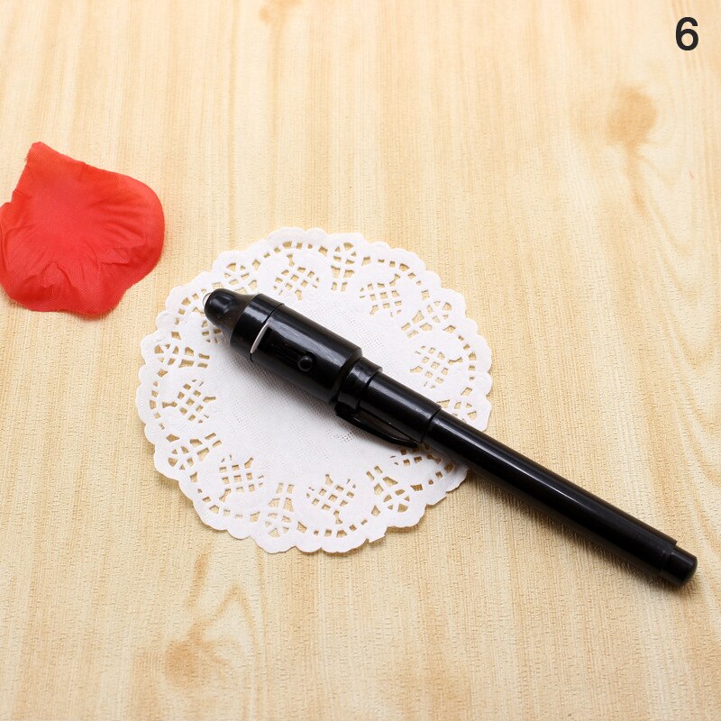 1/3pcs 2 In 1 Magic Luminous Light Pen UV Writing Invisible Ink Pen: A6