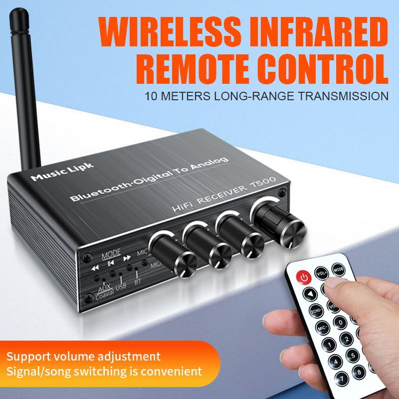 DAC Bluetooth 5,4 Audio- empfänger Digital-Analog-Wandler 3,5mm Aux RCA Koaxial USB U-Disk Karaoke Stereo kabellos Adapter