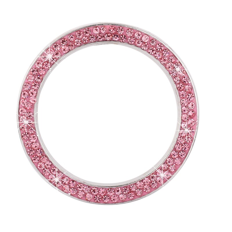 Car Ignition Button Ring Interior Stickers Universal Car Start Switch Rings Auto Decorative Circle Keys: PK