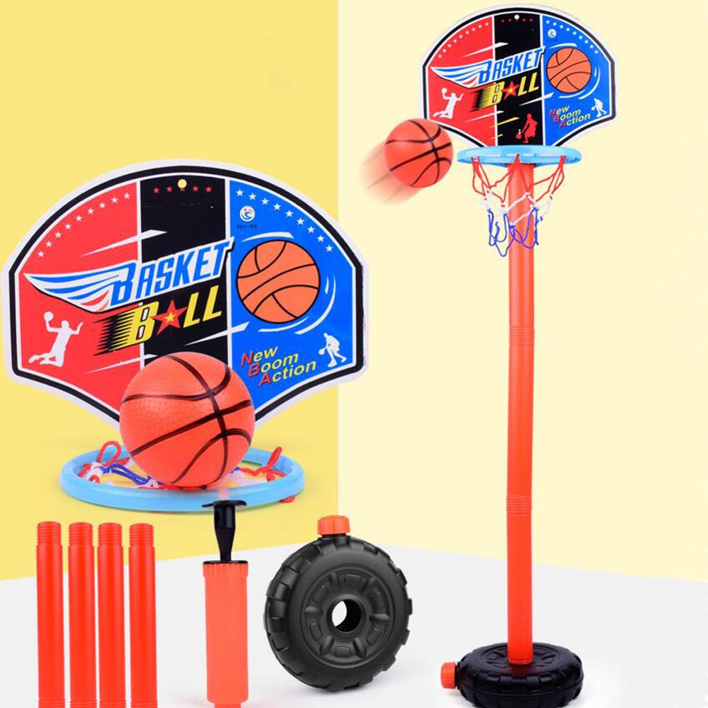 Canestro da basket Set Regolabile Portatile Basamento di Pallacanestro di Sport di Gioco Gioca Set Toy Coperta Da Basket All&#39;aperto Set di Gioco per I Bambini