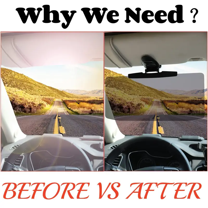 Een in de auto gemonteerde anti-glare spiegel, anti-UV sterk licht voertuigzonnescherm