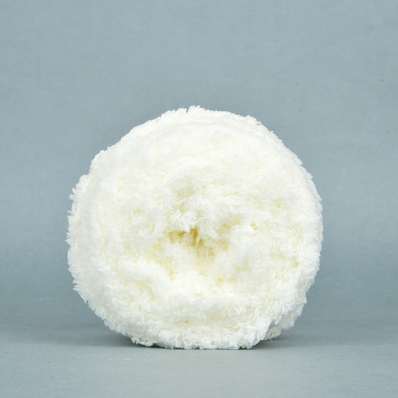 Coral Fleece Yarn Soft Braided Yarn Hand Woven Scarf Thick Baby Toddler Wool Knitting Special Price Crochet Thread: Navy Blue