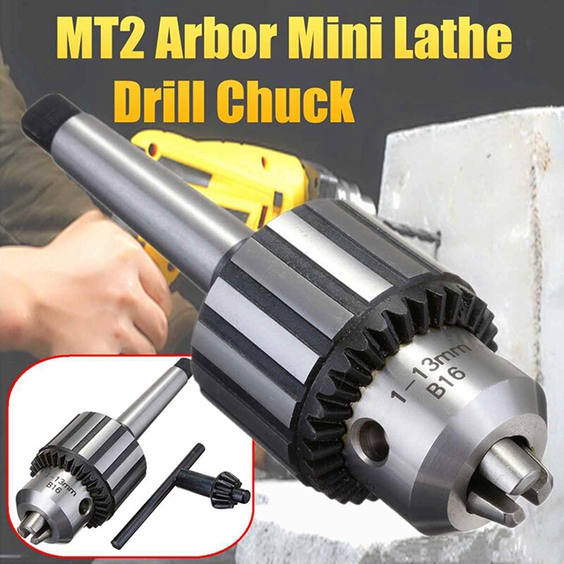 1/2 Inch B16 High Precision Industrial Drill Chuck Bench Drill Heavy Duty Chuck Drill Head Wrench Drill Chuck 1-1m