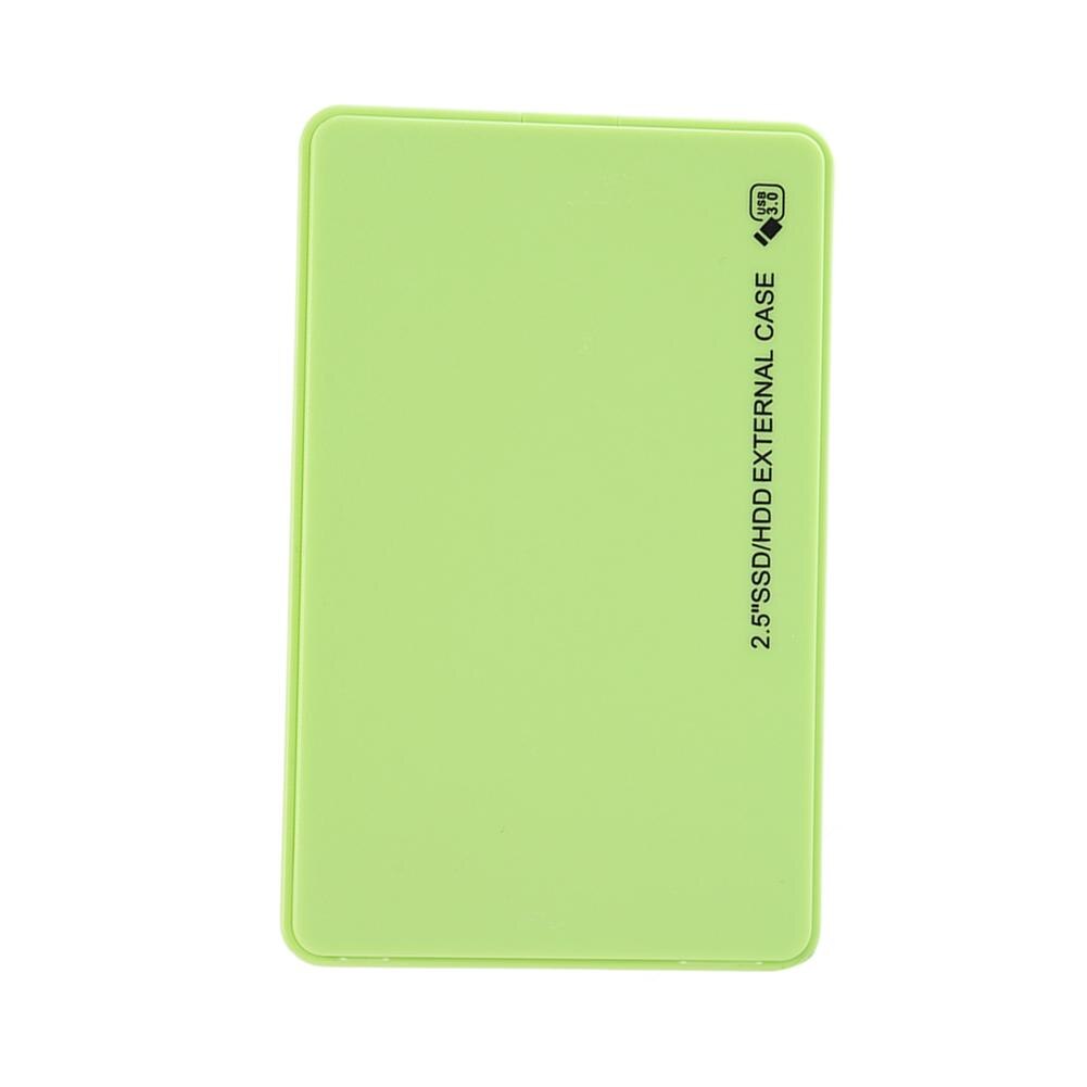 2.5 inch HDD SSD Case USB3.0 to SATA Hard Disk Box 5Gbps SD Disk Case HDD External Hard Drive Enclosure for Notebook Desktop PC: Green