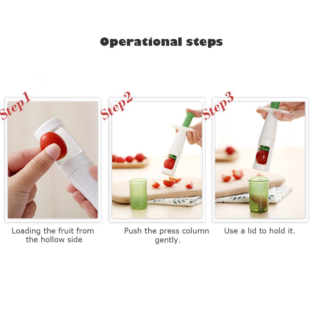 Handpers druiven cherrytomaat snijder groente fruit snijder voor keuken koken keuken bakken gereedschap druiven snijder