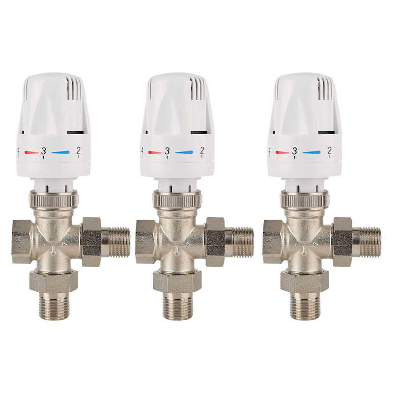 Thermostatic valve 3-way brass automatic thermostatic valve with 1 6 MPa 3-way thermostatic valve for gas non-corrosive water
