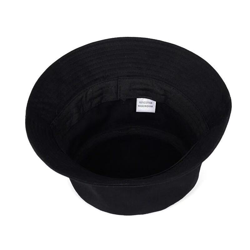 Chapeau de pêche pour hommes et femmes, style pop, bob, coiffure de pêche, couleur noire solide, protection solaire, style Hip Hop, panama