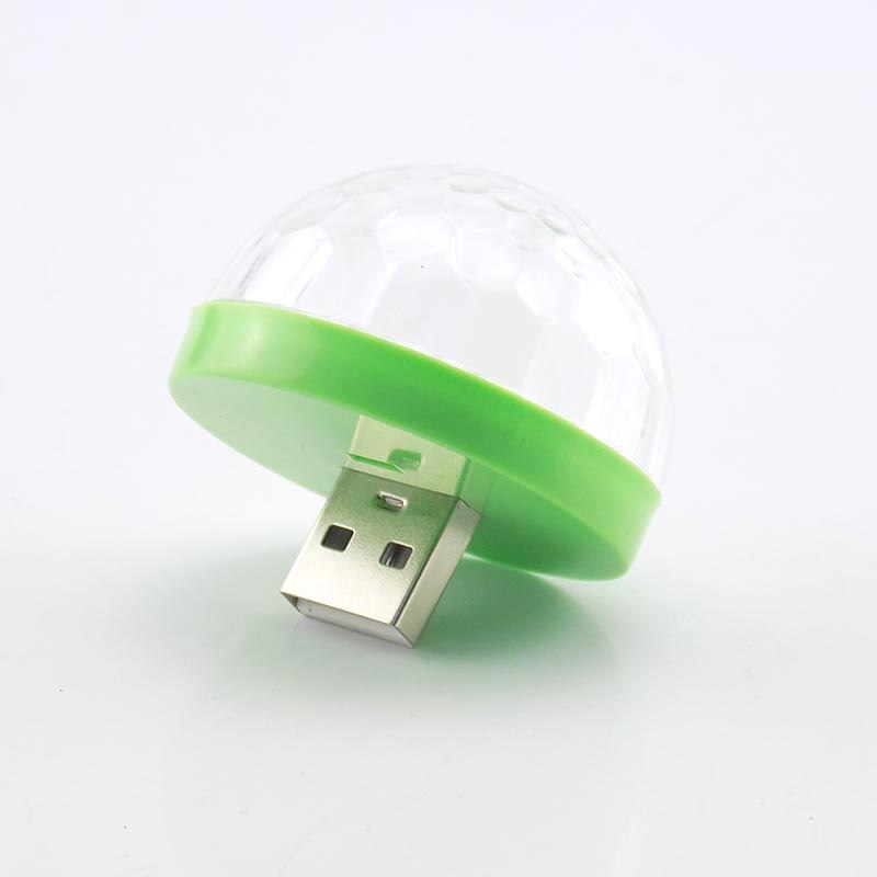 Party light Stage Mini USB DJ Disco Light LED Club Lights Bulb Lamp Magic Ball DC 5V 4W Lighting Christmas year Festival: only usb Disco Light