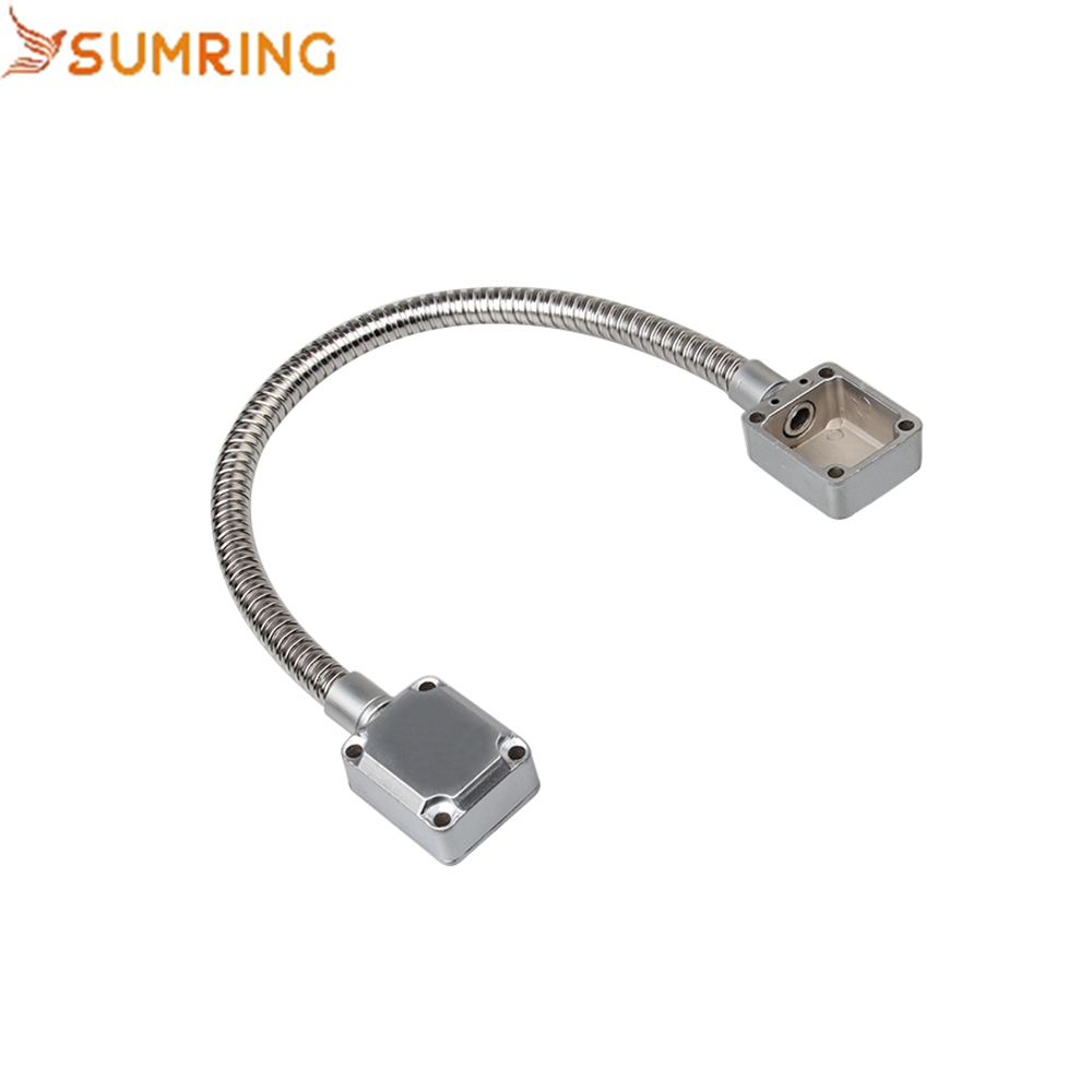 Door Loop Exposed Mounting Protection Sleeve Access Hidden Wire Line Protect Armored Metal Tube Control Cable Stainless Steel