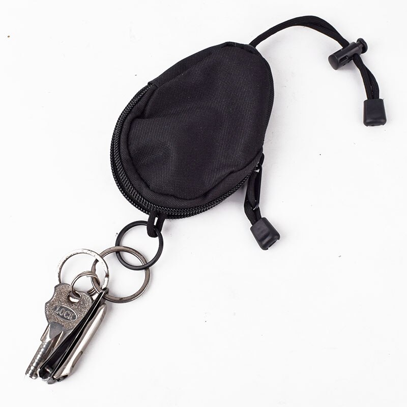 neue Nylon ziehen-stil Schlüssel brieftasche Männer Frauen Schlüssel Halfter fallen Reißverschluss Auto Schlüssel Tasche Keychain Abdeckung Haushälterin kleine Tasche