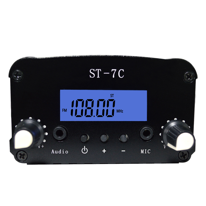 St-7C 7W/1W FM stereo PLL transmitter +Small Antenna + Power supply