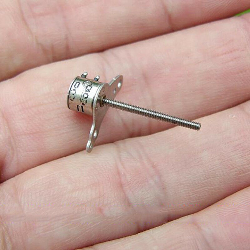 Nidec Miniature 6mm Stepper Motor 2-phase 4-wire Stepping Motor with 17mm Long Linear Screw Shaft DIY Camera Lens Adjustment