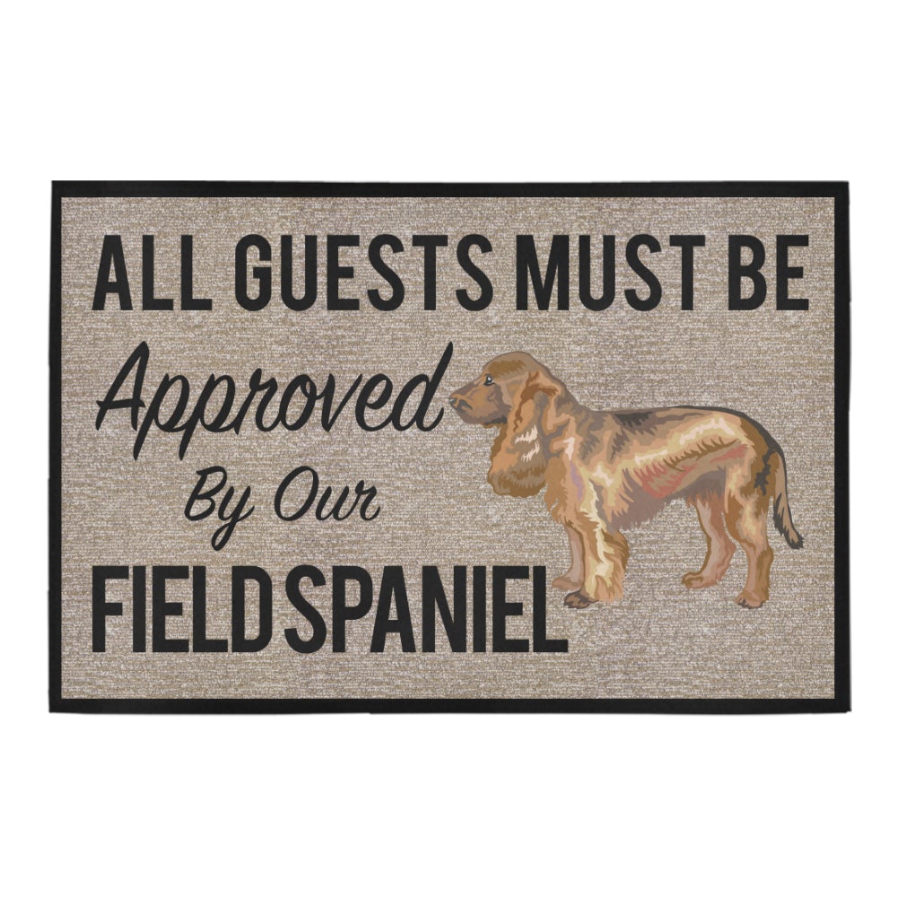 CLOOCL All Guests Must Be Approved By Our French Bulldog Doormat 3D Print Pet Dog Doormat Non Slip Floor Mat Decor: Doormat 3