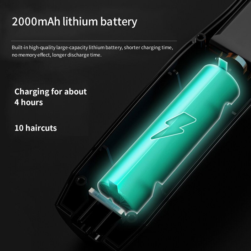 KONKA maszynka robić włosów osobisty elektryczny trymer męnarty akumulator potężna moc frez ze stali głowica z ekranem doprowadziło zmywalny