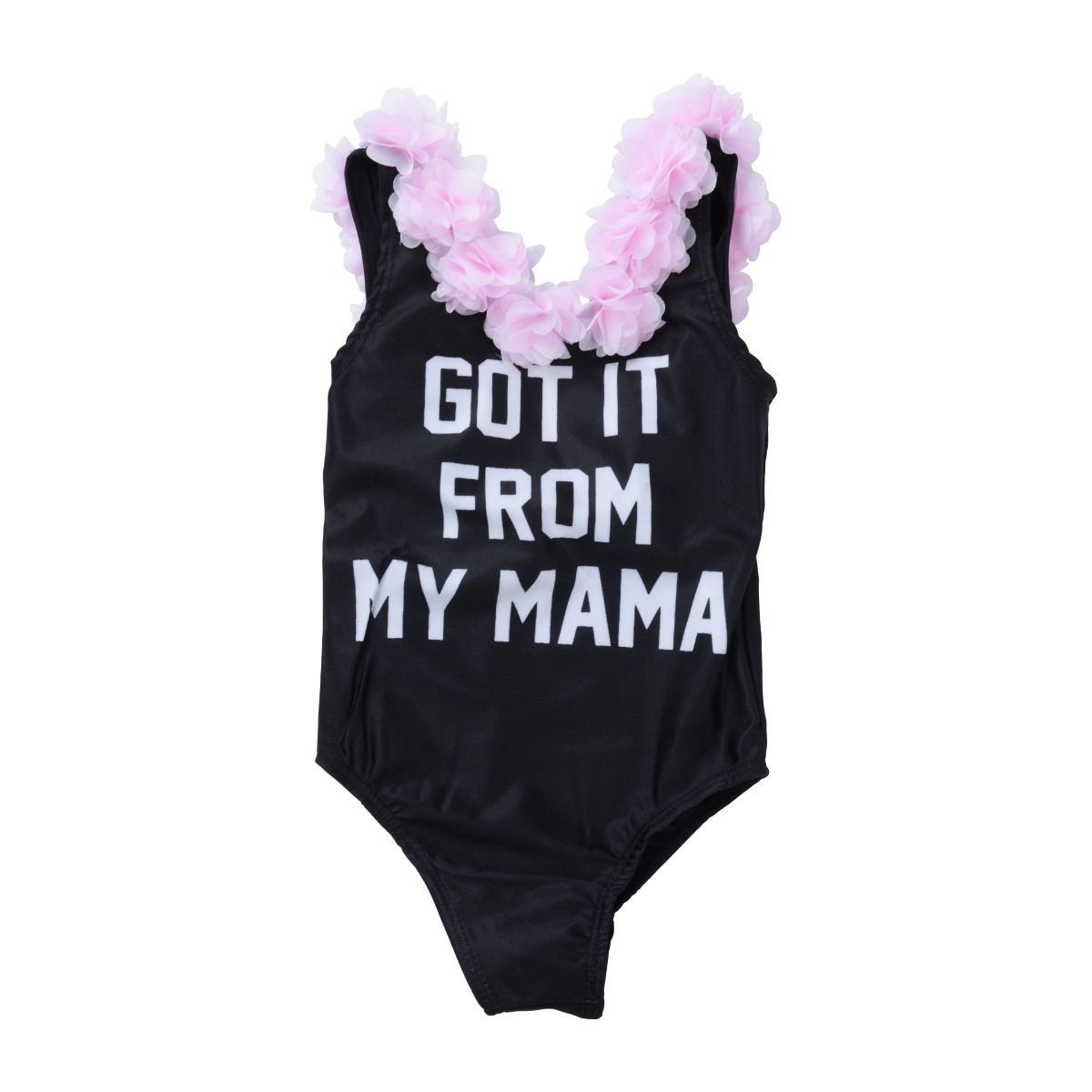 Toddler Kid Baby Girl Cotton Letter Flower Tankini Bikini Swimwear Swimsuit Bathing Suit Beachwear Summer Outfits: Black / 3T