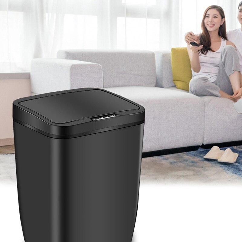 12L Kitchen Home Inductive Automatic Sensor Dustbin Waste Bin Storage Garbage Trashcan Rubbish Bathroom Smart B