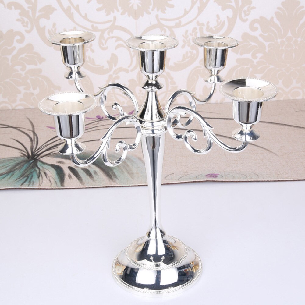 Candle Holder Retro 3/5-Arm Metal Metal Pillar Candle Holders Candlestick Wedding Decoration Stand Mariage Home Decor Candelabra