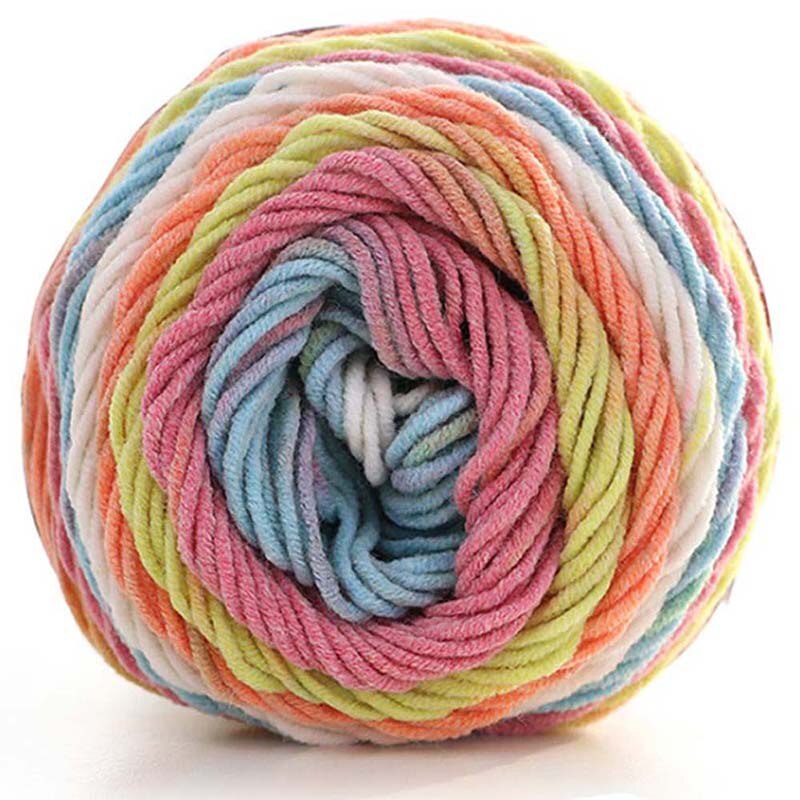 Naturlig blød silke mælk bomuldsgarn tykt garn strikning elsker tørklæder strikning uld hæklet garn vævet tråd diy sweater: 3